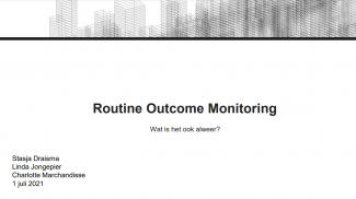 Presentatie ROM Outcome Monitoring